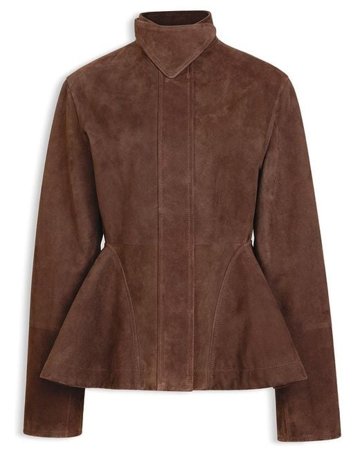 Alaïa Brown Peplum Jacket