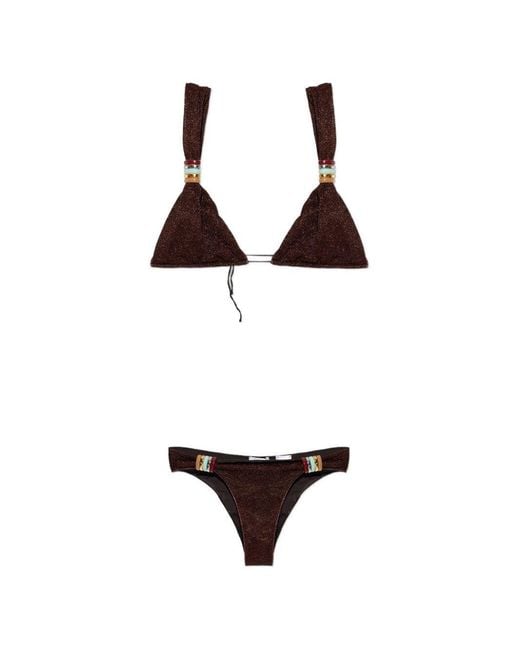 Oseree White Bikini Lumiere Multi Ring