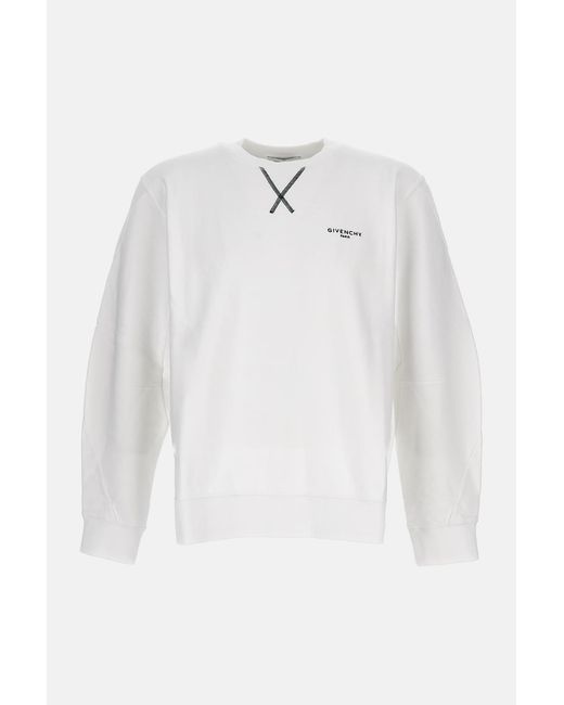 Givenchy White Crew Neck Sweatshirt for men