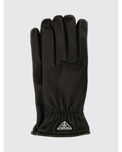 Prada Black Gloves for men