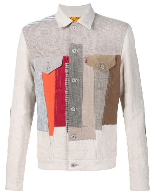 Junya Watanabe White Printed Jacket for men