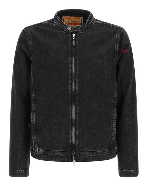 DIESEL Black 'D-Glory' Jacket for men