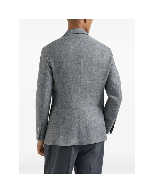 Brunello Cucinelli Blue Jackets for men