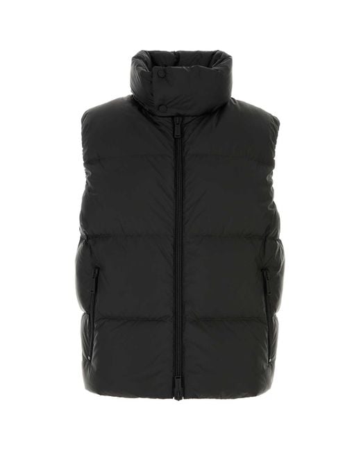 DSquared² Black Dsquared Nylon Sleeveless Down Jacket for men