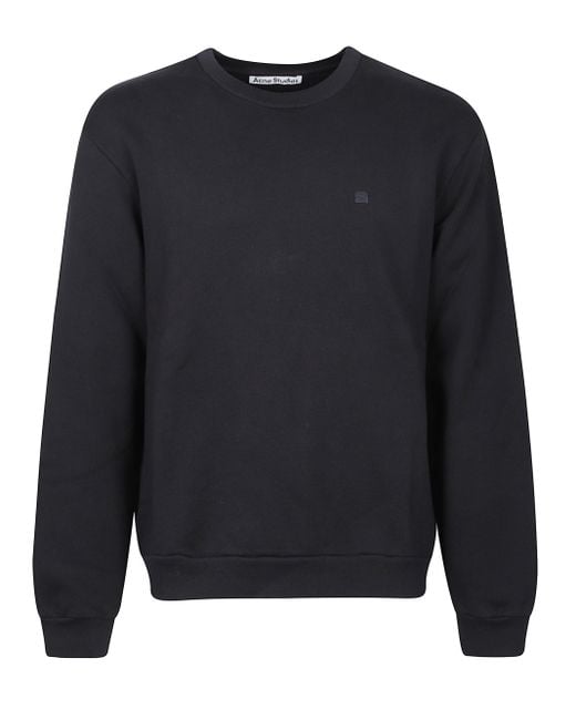 Acne Blue Crewneck Sweatshirt for men