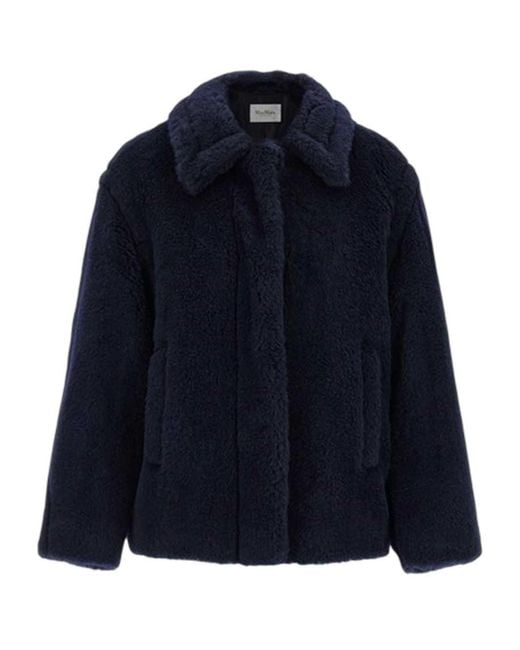 Max Mara Blue Mxmfuggito Coat