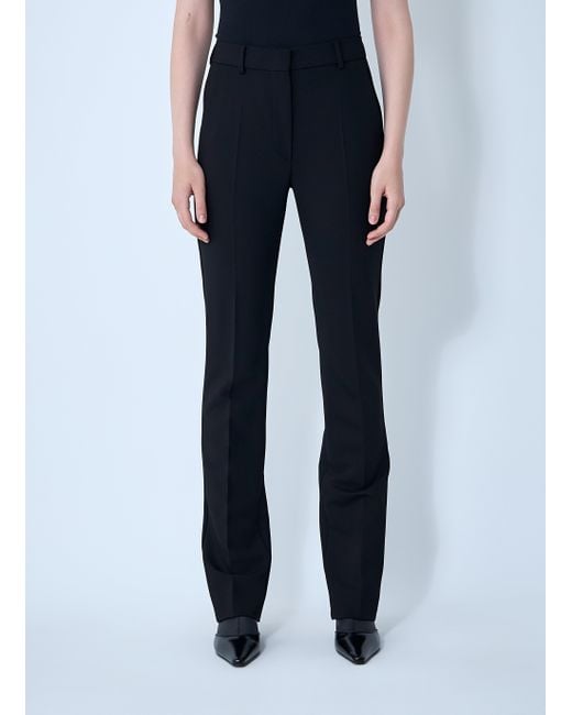 Sportmax Blue Stretch-Finish Pants