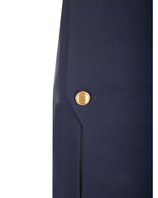 Chloé Blue Wool Midi Skirt