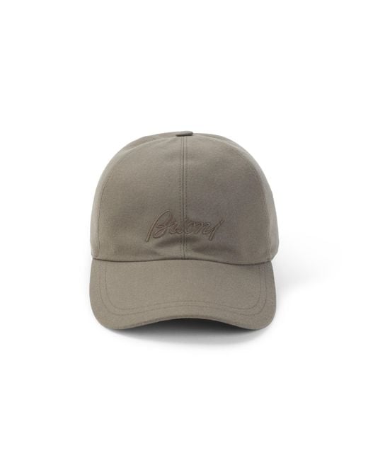 Brioni Gray Baseball Cap for men