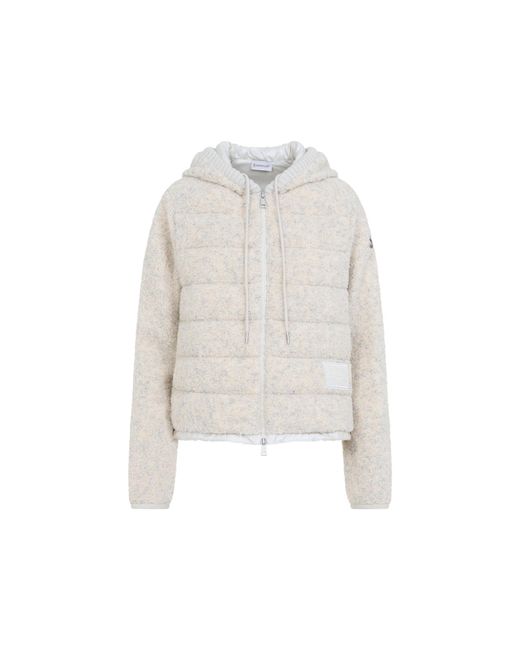 Moncler White Zip Up Jacket