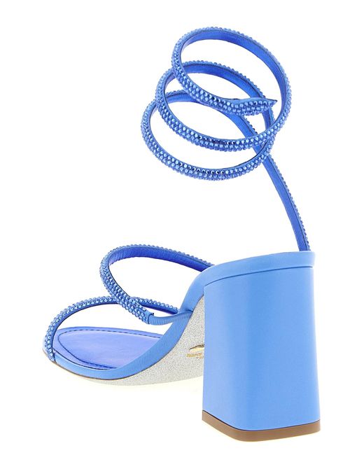 Rene Caovilla Women's Blue High Heel Sandals