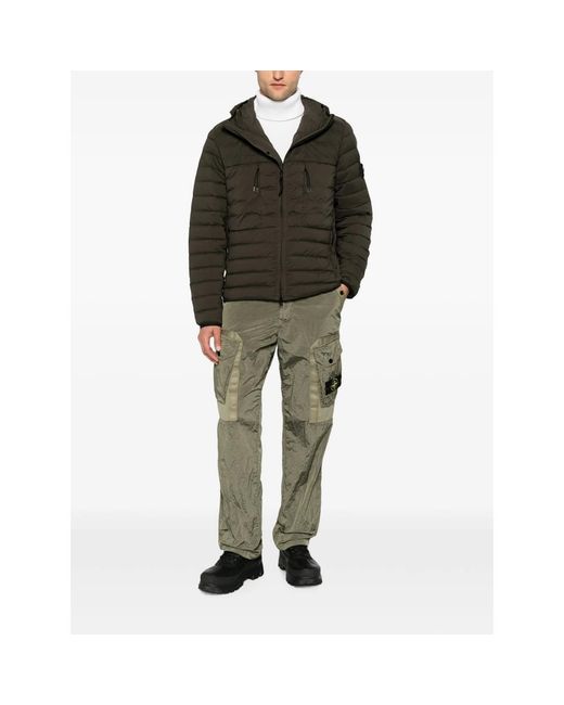 Stone Island Green Trousers for men