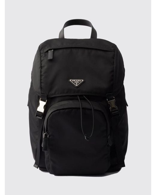 Prada Black Re-Nylon Backpack for men