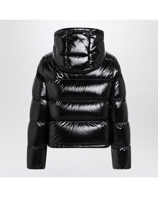 Moncler Black Niveole Cropped Down Jacket