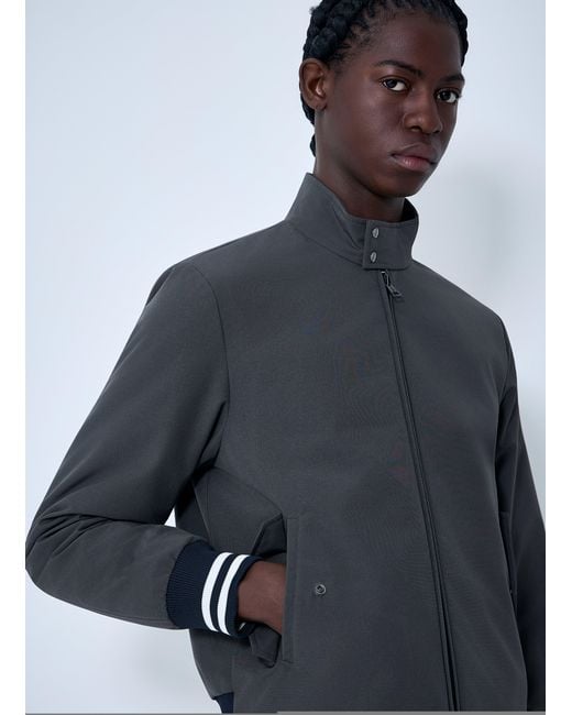 Moncler Blue Prieure Reversible Down Bomber Jacket for men