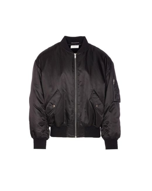 Saint Laurent Black Waterproof Nylon Serge Bomber for men