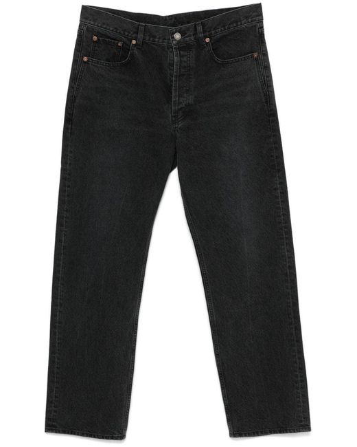 Saint Laurent Gray Loose Straight Jeans for men