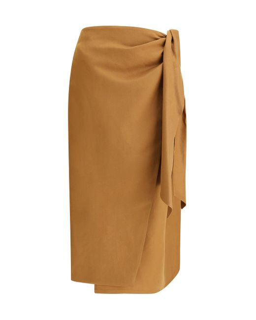 Max Mara Brown Tequila Midi Skirt