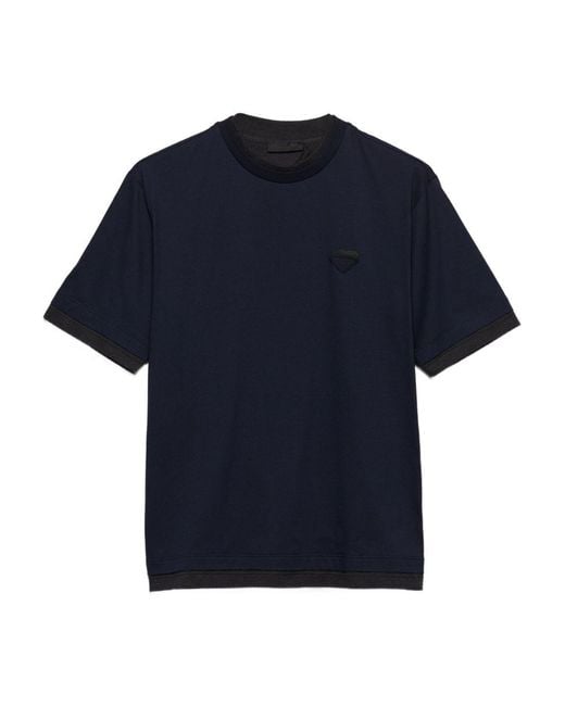 Prada Blue T-Shirts & Vests for men