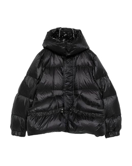 Sacai Black Nylon Puffer Down Jacket