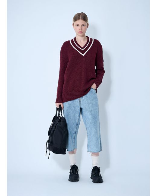 Moncler Red Wool Sweater