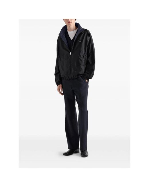 Prada Black Re-Nylon Down Jacket for men