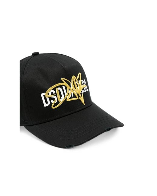 DSquared² Black Hats for men