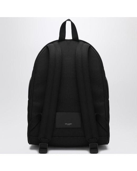 Saint Laurent Black Nylon Backpack for men