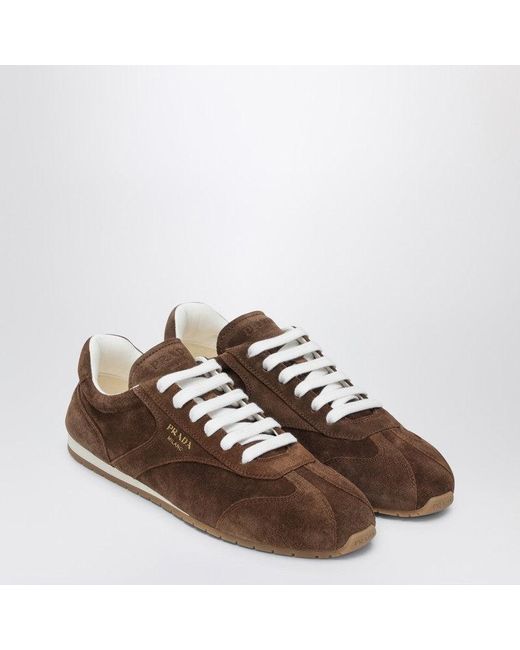 Prada Brown Cocoa-Coloured Sneakers