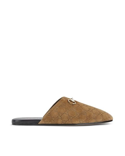 Gucci Brown Sabot With Clamp for men