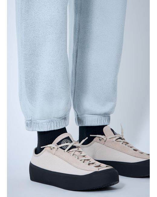 Stone Island Blue Logo Patch Track Pants for men