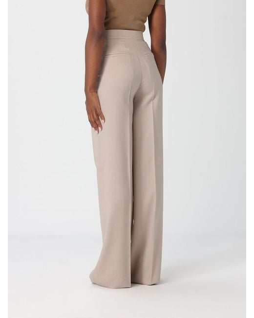 Max Mara Natural Virgin Wool Trousers