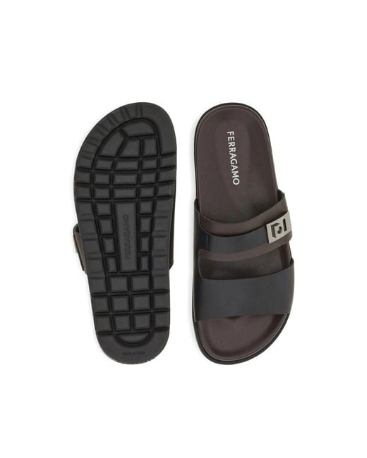 Ferragamo Black Sandals for men