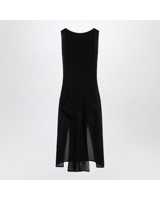 Alaa Women's Black Knit Dress With Ruches - www.toquedesaborminas.com.br