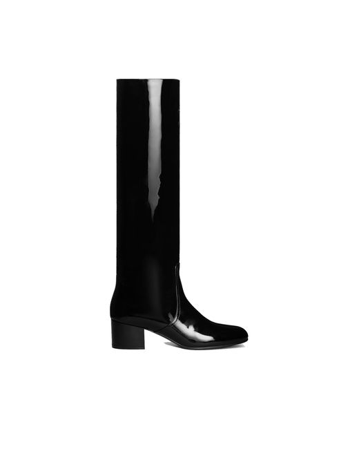 Céline Black Triomphe High Boots
