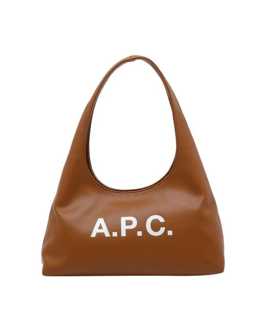 A.P.C. Women's Brown Baby Ninon Shoulder Bag