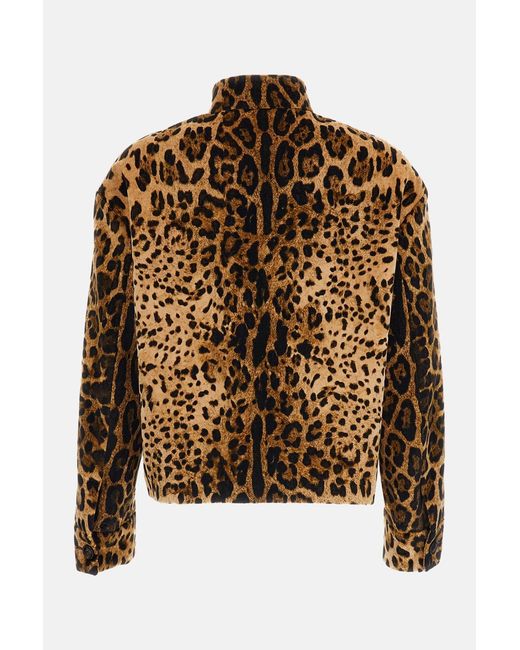 Max Mara Brown Printed Velvet Jacket