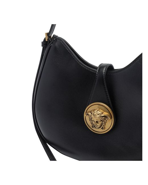 Versace Black Small Hobo Bag