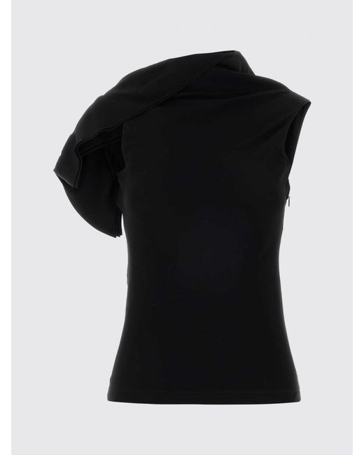 Loewe Black Asymmetric Viscose Top