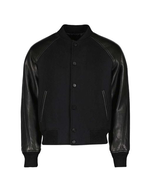 Givenchy Black Paneled Bomber Jacket for men