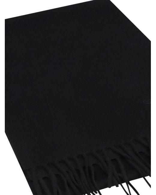 Max Mara Black Wool Scarf