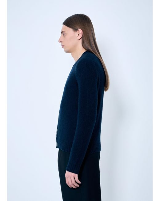 Prada Blue Wool Cardigan for men