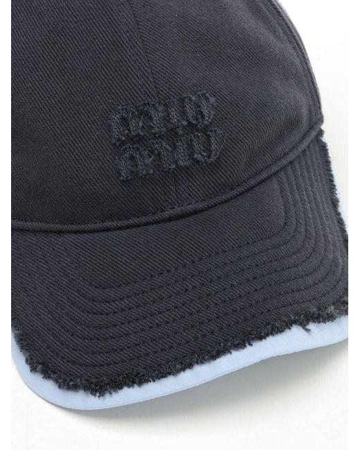 Miu Miu Blue Baseball Cap
