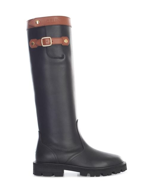 Celine High Boot 35 For in Blue | Lyst