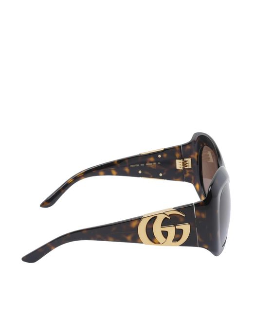 Gucci Brown Round Sunglasses