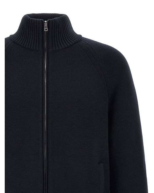 Gucci Blue Web Ribbon Knitted Jacket for men