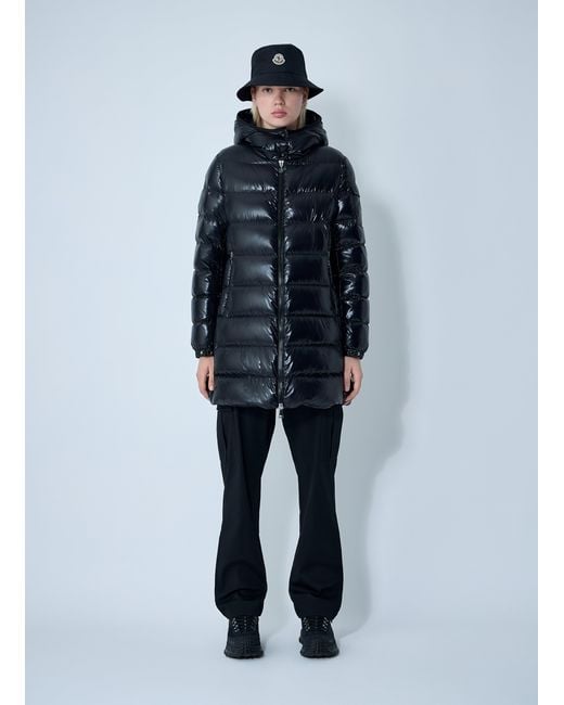 Moncler Blue Courcelles Long Down Coat