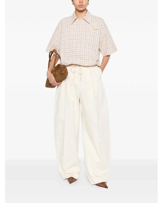 Prada White Cropped Shirt