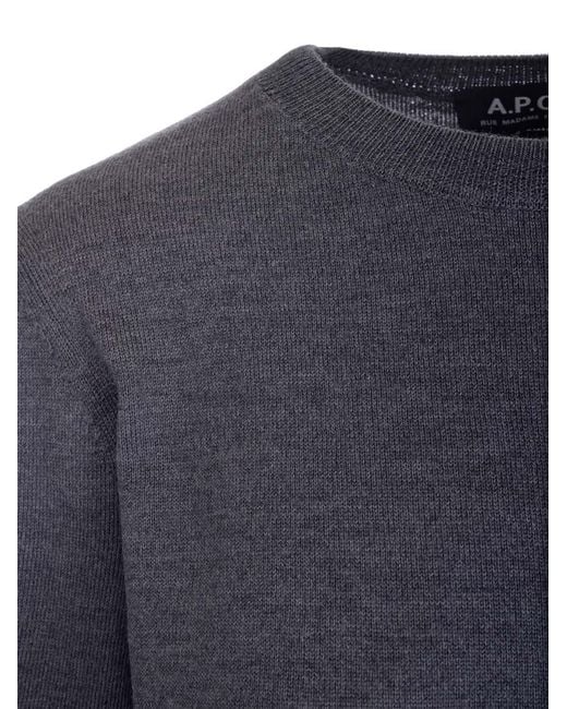 A.P.C. Blue Basic Pullover