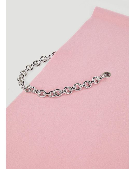 Y. Project Pink Y/Project Chain Scarf